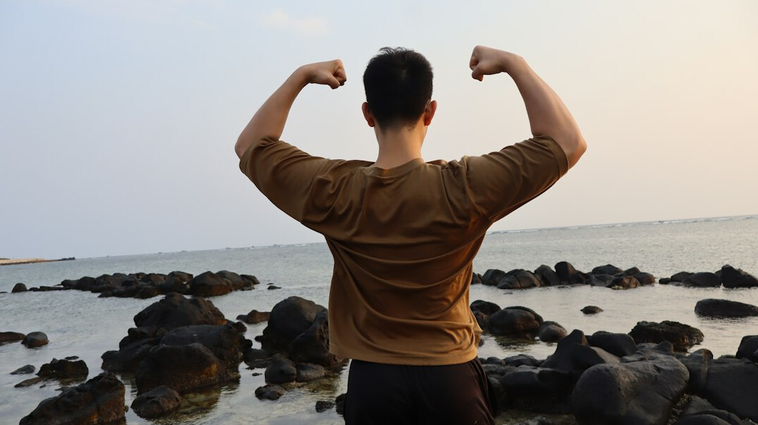 person building self confidence