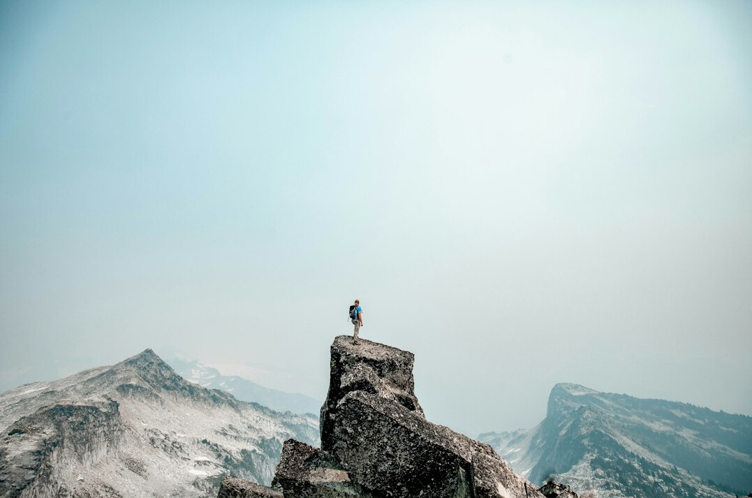 person reflecting on success