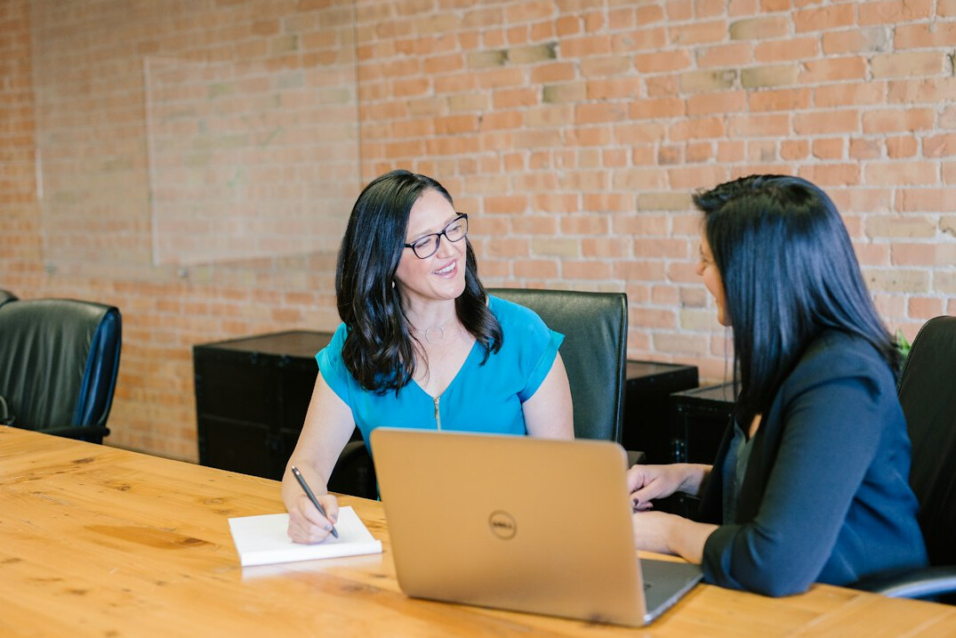 person speaking clearly in meeting