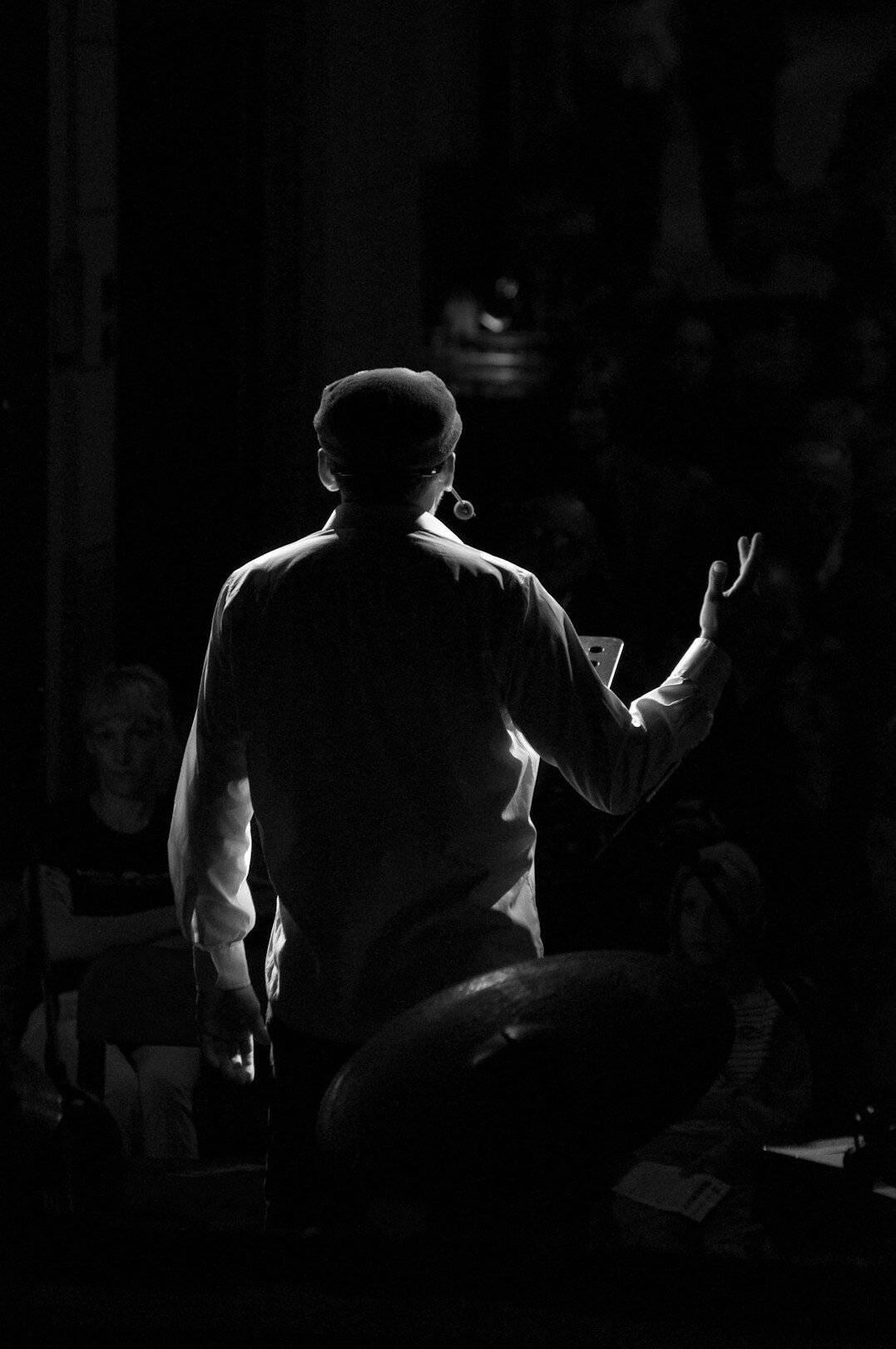 inspirational speaker on stage