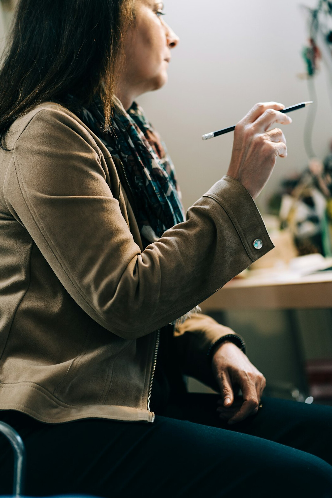 woman practicing communication skills